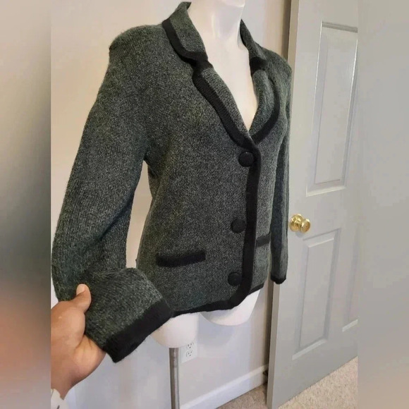 Peruvian Alpaca Collection Baby Alpaca Button Down Cardigan/Blazer Made In Peru - Picture 8 of 11